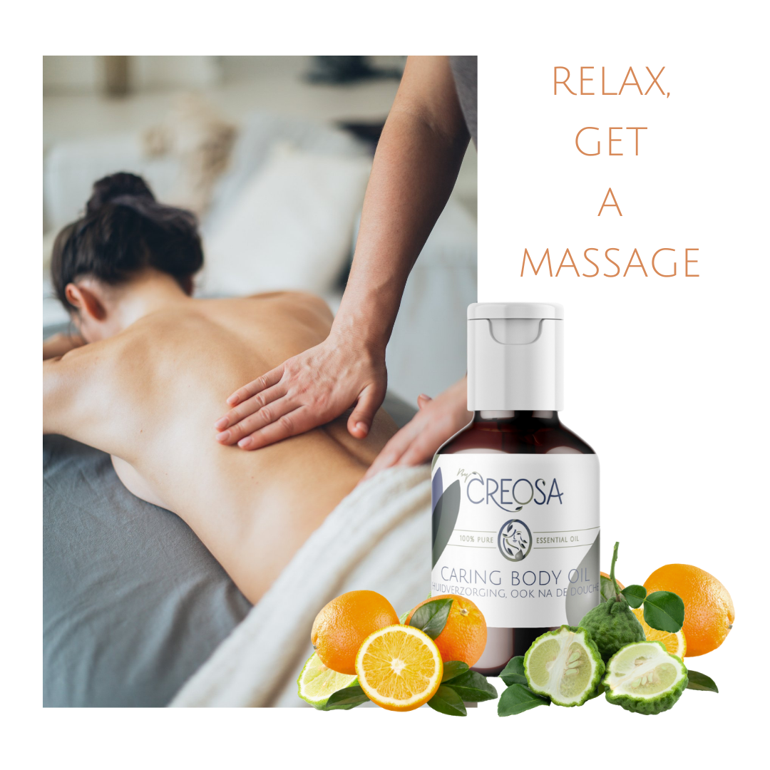 MASSAGEOLIËN VOOR ZOVEEL MAAR DAN ALLEEN ONTSPANNING.