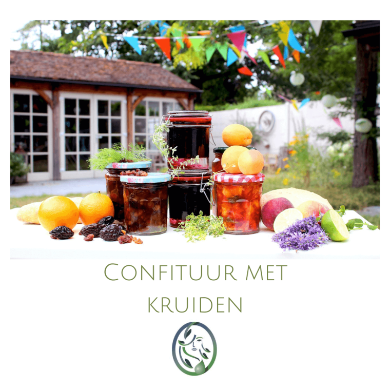 CONFITUUR MET KRUIDEN OF ESSENTIËLE OLIE